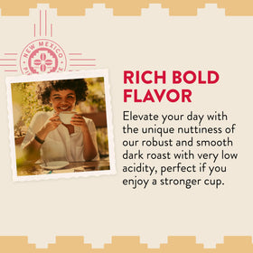 New Mexico Pinon Coffee uses all-natural flavorings free from major allergens.