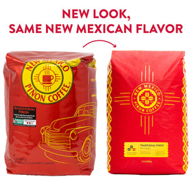 New Mexico Pinon Coffee landscape evokes New Mexico heritage and scenery.