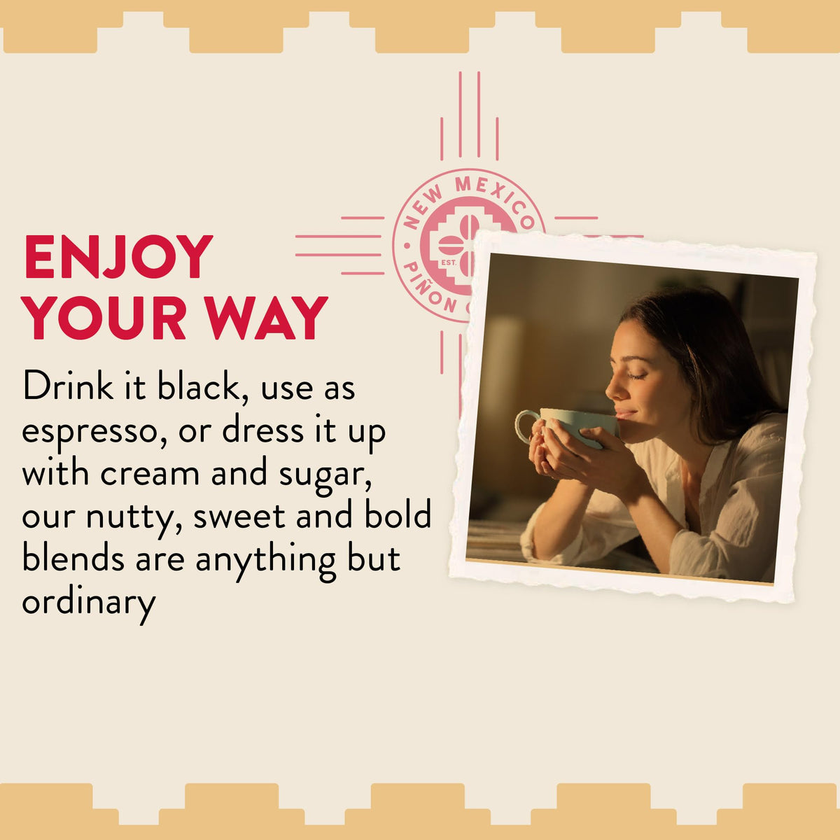 New Mexico Piñon Coffee pinon-keurig-compatible pod works with most Keurig machines.