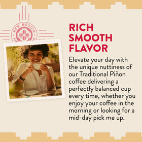 New Mexico Piñon Coffee pinon-single-serve pod for quick, on-the-go mornings.