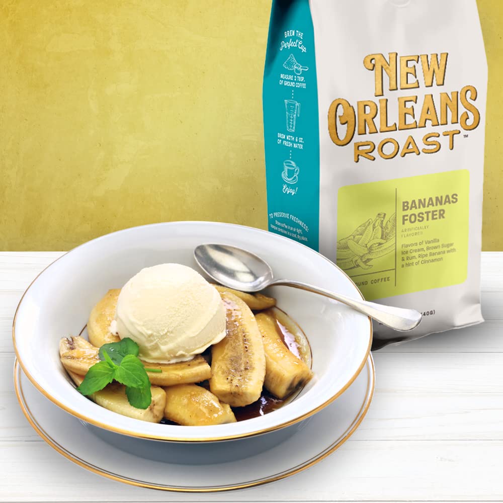 New Orleans Roast ground coffee bag ready for fresh grind and rich brewing