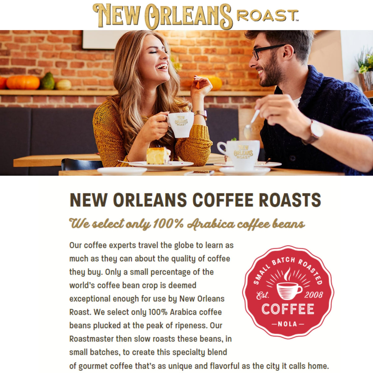 New Orleans Roast Pure French Chicory brewed cup, rich and chocolatey aroma.
