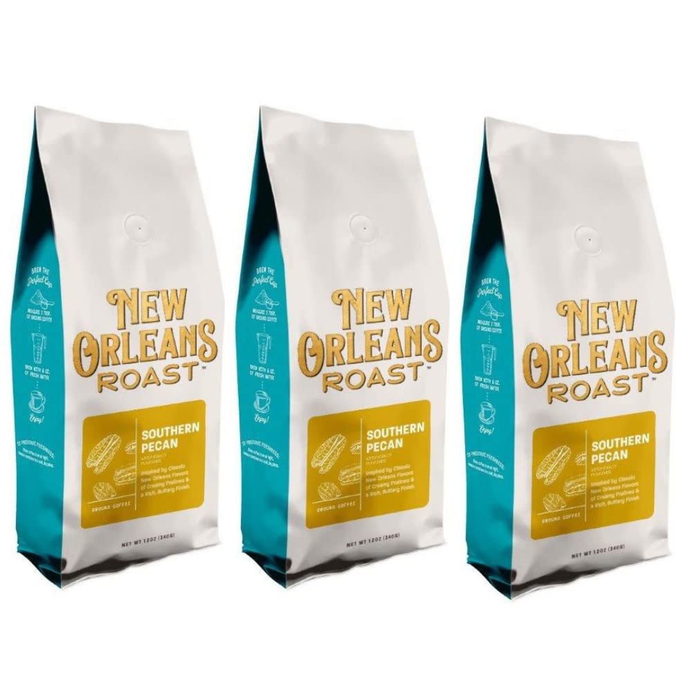 New Orleans Roast Southern Pecan ground coffee bulk pack ready for easy hosting