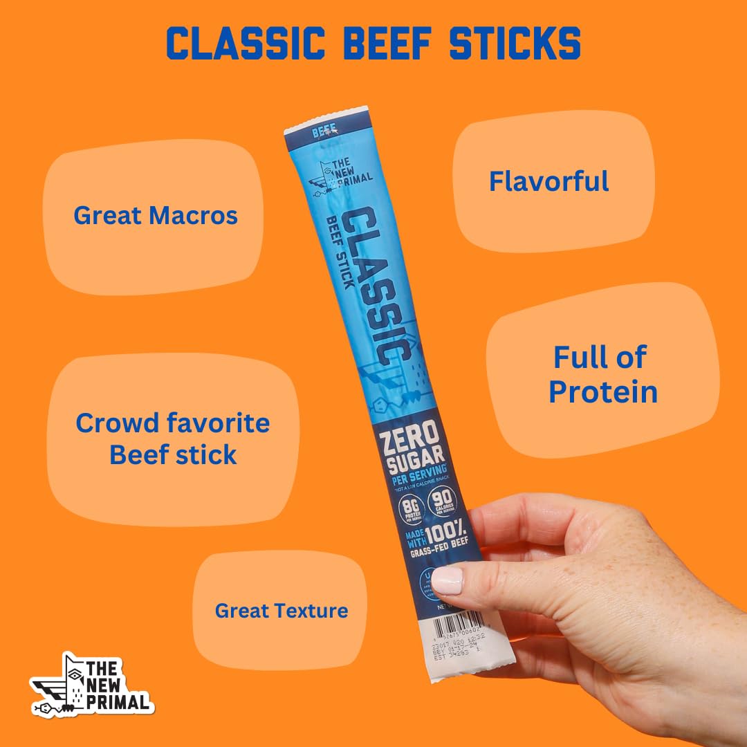 The New Primal keto gluten-free sugar-free label signals allergen-friendly snack.