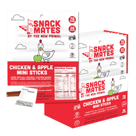New Primal Snack Mates chicken and apple sticks pack for kids gluten-free lunchboxes