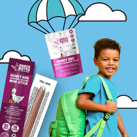 Backyard picnic scene with Honey BBQ flavor hint for outdoor snacking
