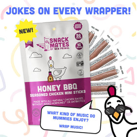 Individually wrapped sticks in a bag emphasizes mess-free portability