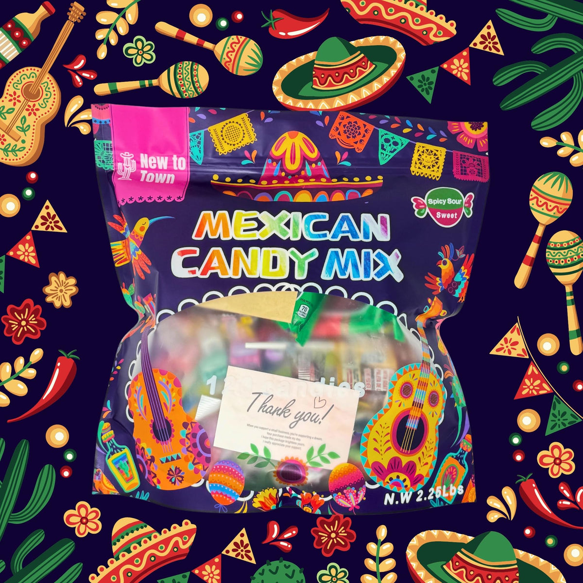 New To Town De La Rosa Bola, classic chewy candy with familiar flavors.