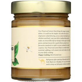New York Shuk Preserved Lemon Paste closeup with salt crystals and citrus aroma for flavor