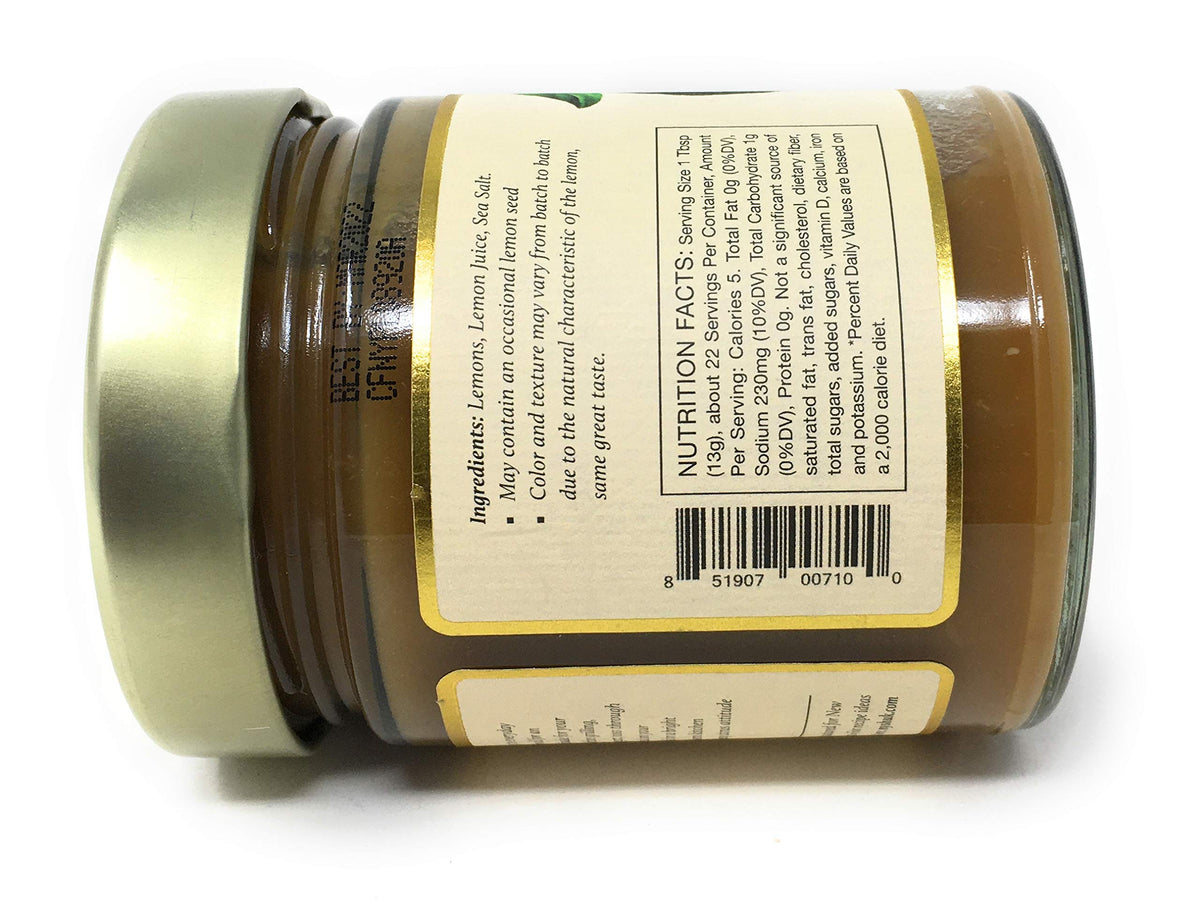 New York Shuk preserved lemon paste on a spoon for quick marinades