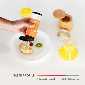 New Zealand Honey Co Manuka honey added to tea and smoothies.