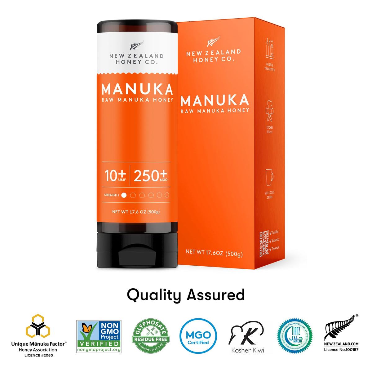 New Zealand Honey Co Manuka honey rich golden drizzle ideal for drinks.