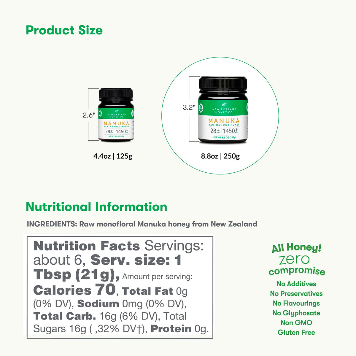 New Zealand Honey Co Manuka honey pour showcases smooth texture and aroma.