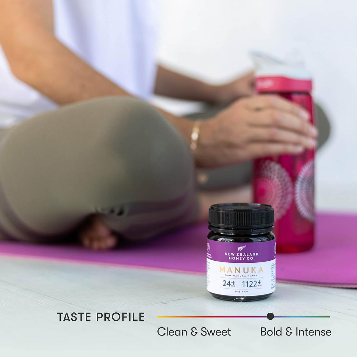 New Zealand Honey Co honey drizzled over tea for pairing versatility.