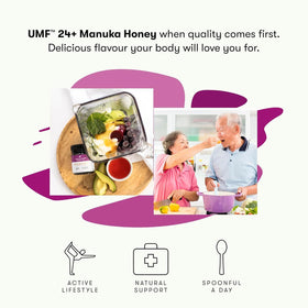 New Zealand Honey Co. Manuka honey tea-ready for warm beverages.