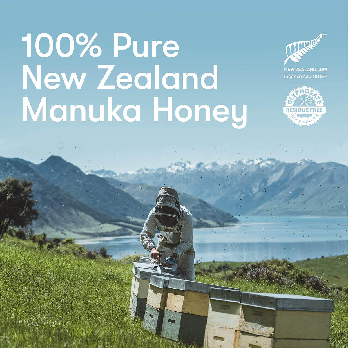 New Zealand Honey Co. UMF certification label close-up