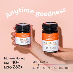 New Zealand Honey Co. UMF 10+ stirred into tea