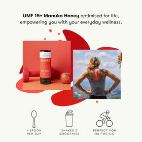 New Zealand Honey Co Manuka UMF 15+ packaging and 500g bottle