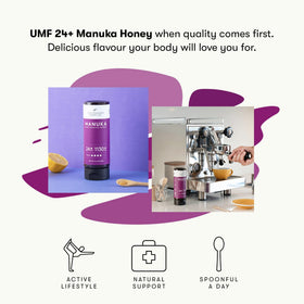 New Zealand Honey Co Manuka honey UMF 24+ amber color and depth