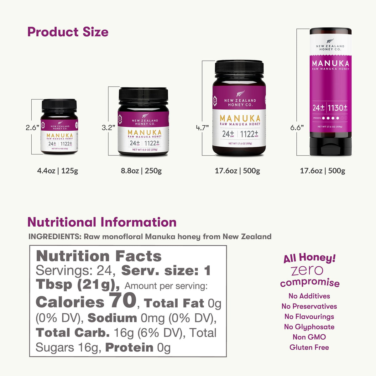 New Zealand Honey Co Manuka honey UMF 24+ pour captures smooth flow and aroma