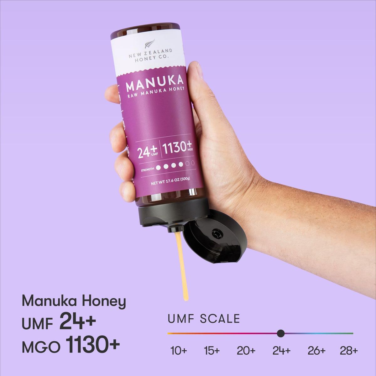 New Zealand Honey Co Manuka honey UMF 24+ taste profile highlights rich flavor notes