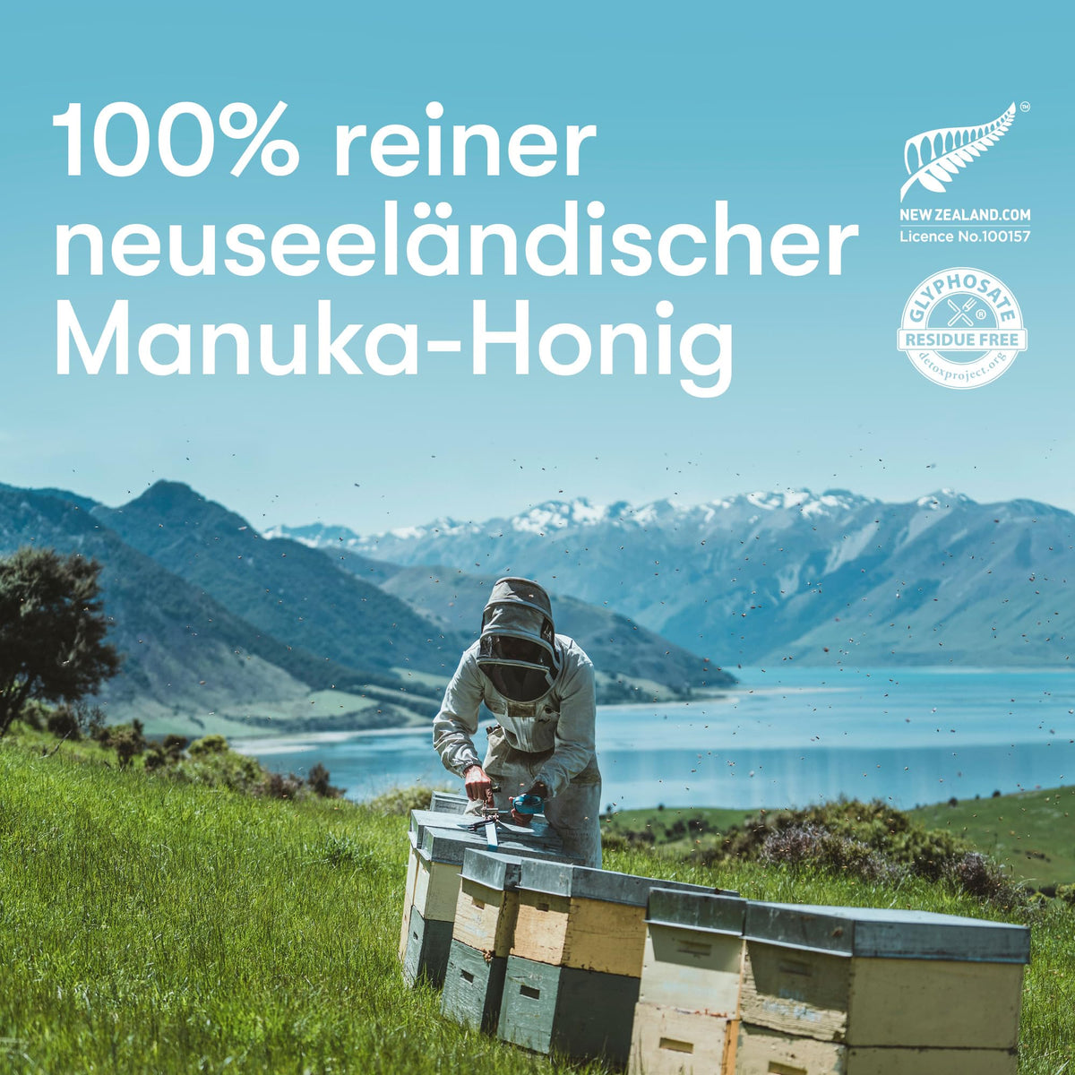 New Zealand Honey Co. Manuka UMF20+ natural ingredients and raw quality cues.
