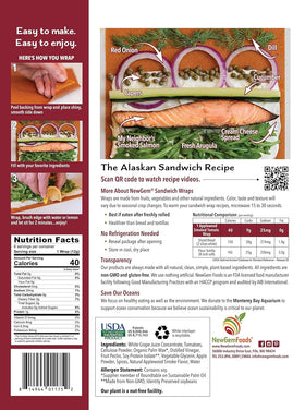 NewGem Applewood smoked tomato wraps with sliced vegetables showing vibrant color.