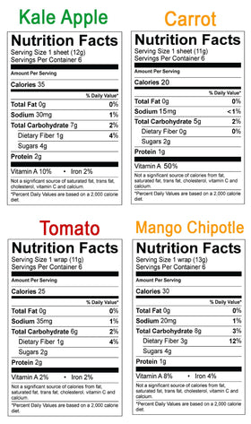 NewGem carrot-tomato wrap packaging showcases gluten-free, plant-based convenience for busy days.
