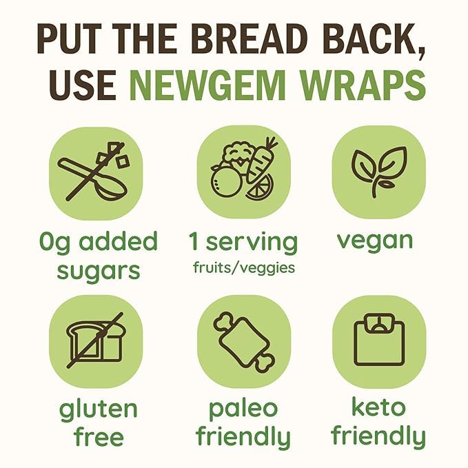 NewGem carrot wraps boast vibrant orange color and natural sweetness for tasty meals.