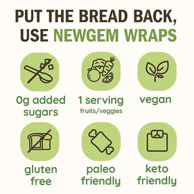 NewGem carrot wraps boast vibrant orange color and natural sweetness for tasty meals.