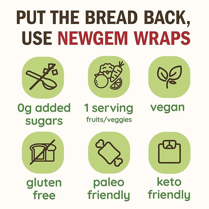NewGem wraps on pantry shelf illustrate shelf-stable, no fridge until opened.