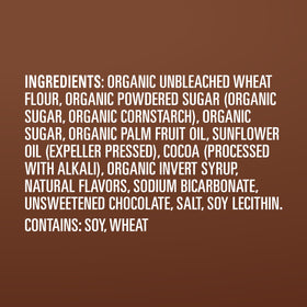 Newman-O's organic ingredients highlighted on the ingredient list.