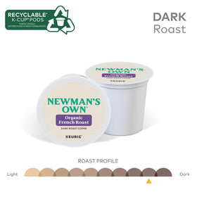 Newman's Own Organic French Roast secure packaging keeps freshness.