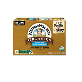 Newman's Own Organic Special Blend coffee pod pack for quick, single-serve mornings.