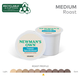 Newman's Own Organics Special Blend packaging label close-up