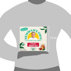Newman's Own Organic Black Tea USDA Organic certification seal on label
