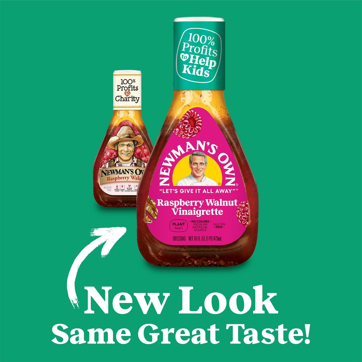 Newman's Own Raspberry Dressing 2pk on display, ideal for quick weeknight salads