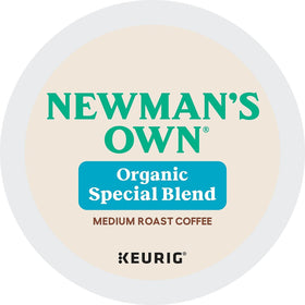 Hot mug with Newman's Own Special Extra Bold Blend steam for a bold morning.