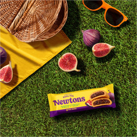 Newtons Fig Bars feature real fruit pieces for natural flavor.