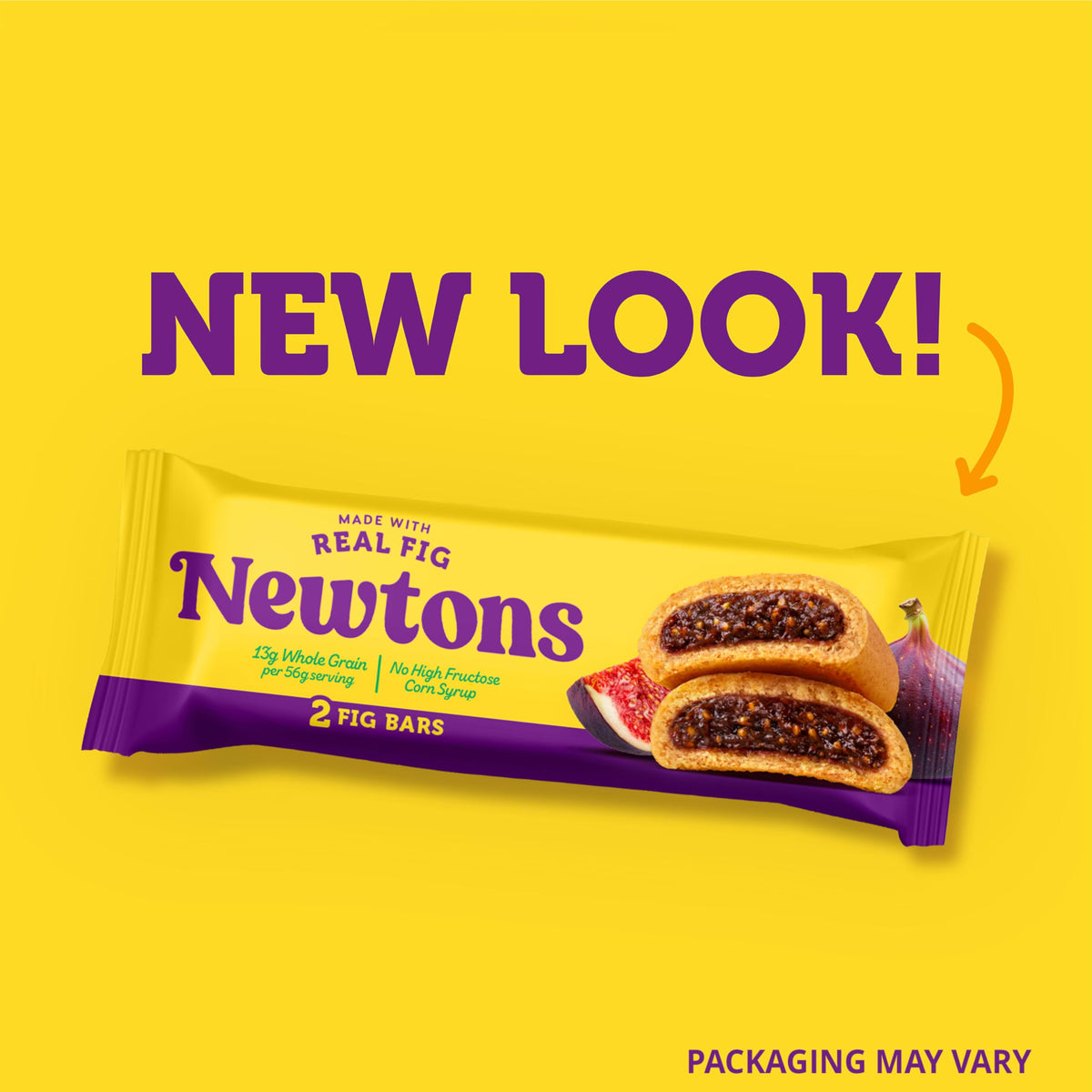 Newtons Fig Bars show 10 g whole grain per 56 g serving.