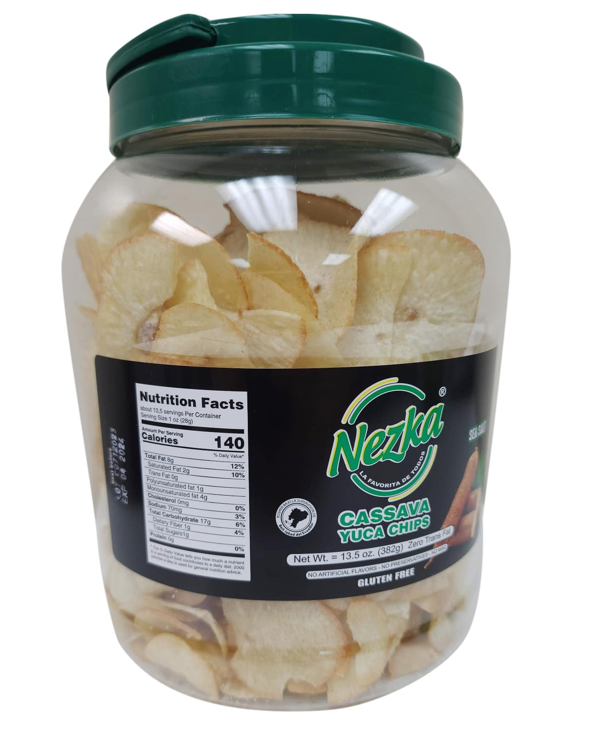Nezka Cassava Chips side-dish option pairs with entrees and dips