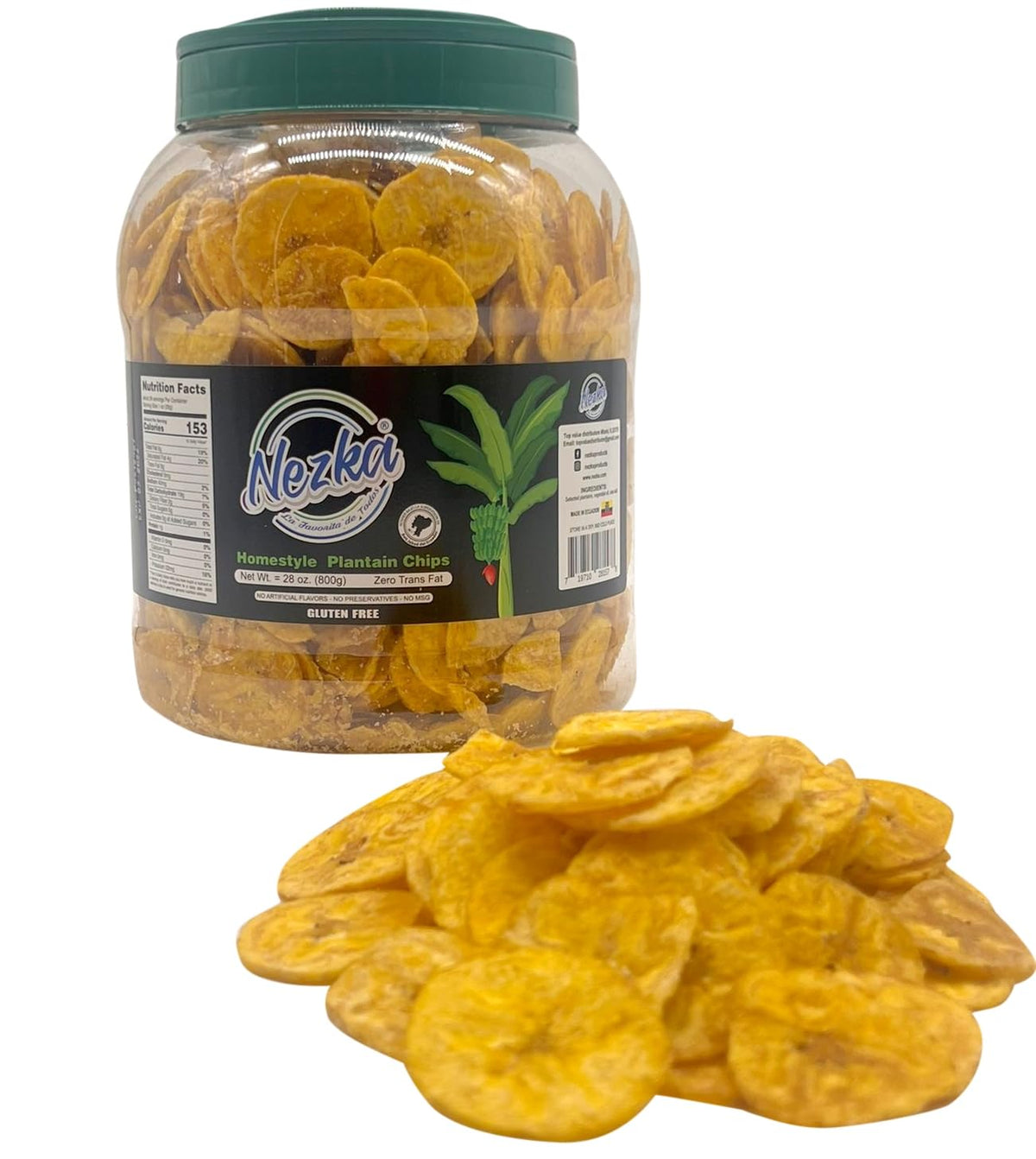 NEZKA plantain chips in bowl, perfect for party appetizers