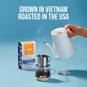 Nguyen Coffee Supply Brooklyn roast scene highlighting artisanal craftsmanship.