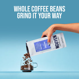 Nguyen Coffee Supply beans prepared for espresso or phin with precision.