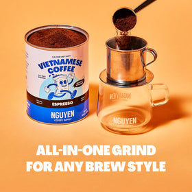 Nguyen Coffee Supply medium-dark roast ideal for versatile brewing