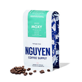 Nguyen Coffee Supply Moxy Arabica bag—premium single-origin beans for vibrant mornings.