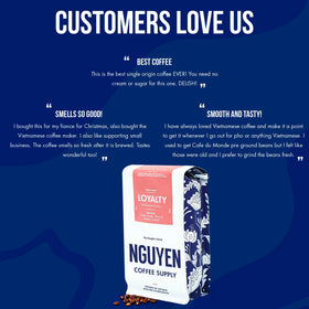 Nguyen Coffee Supply Pomelo-Caramel profile for a nuanced, bright cup.