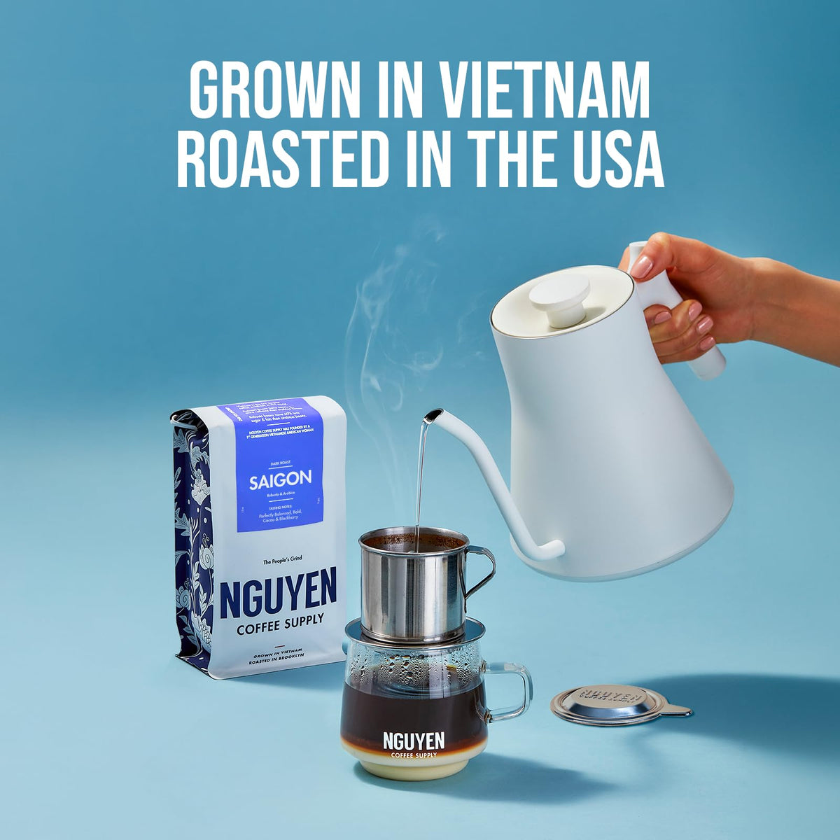 Nguyen Coffee Supply roasted-in-Brooklyn batch; cacao and blackberry depth
