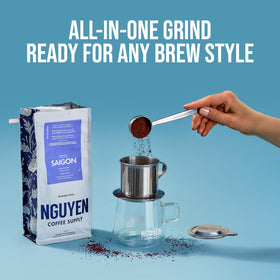Nguyen Coffee Supply single-origin Vietnam beans; versatile for Phin, drip, or espresso