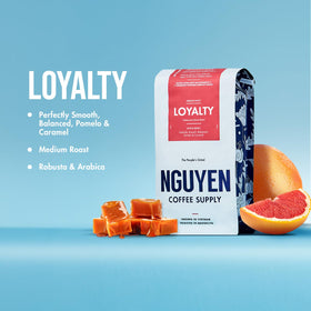 Nguyen Coffee Supply Vietnamese single-origin beans pack for filter or drip brews.